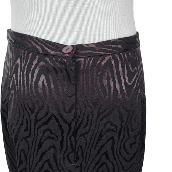 Vth 90s Alberto Makali Moire Skirt Suit Set Size 10 Purple Jacket Mini Pencil - Picture 10 of 12